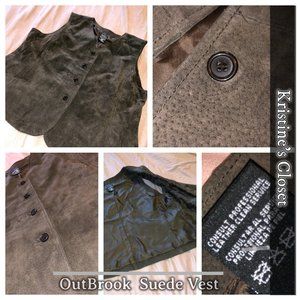 Out Brook Brown Suede Vest